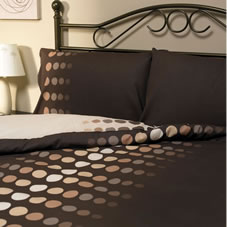 Dreams n Drapes Brodie Duvet Set Chocolate Single