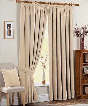 Chenille Spot Thermal Backed Curtains - 168 x
