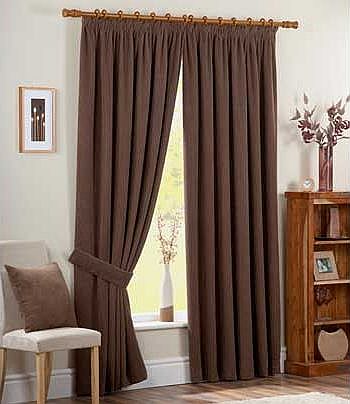 Chenille Spot Thermal Backed Curtains- 117x183cm