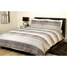 Dreams n Drapes Glencoe Duvet Set Chocolate Kingsize