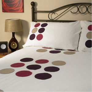 Dreams n Drapes Mulberry Duvet Set Spots Single