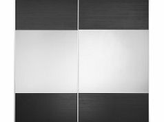 Dreams Nyah Tall 2 Door Sliding Wardrobe - Black Mirror