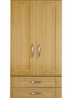 Dreams Oslo 2 Door Wardrobe with Drawers - Oak
