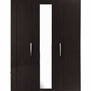 Dreams Oslo 3 Door Wardrobe With Mirror - Black