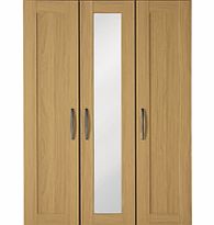 Dreams Oslo 3 Door Wardrobe With Mirror - Oak