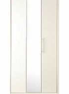 Dreams Toulon 3 Door Wardrobe With Centre Mirror - White