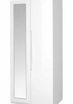 Dreams Turin 2 Door Tall Wardrobe With Mirror - White