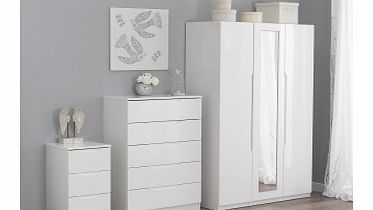 Dreams Turin White Package - 2 door wardrobe   4 drawer