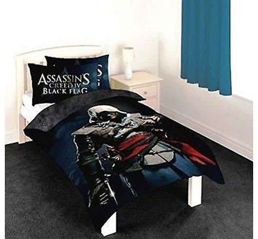 Assassins Creed IV Black Flag Single Duvet Cover and Pillowcase Set