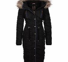 DreiMaster Black long-line parka