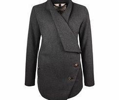 DreiMaster Grey wool mix short coat