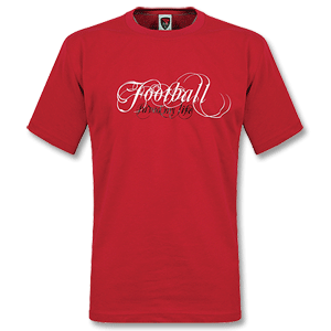 dress forward Football Saved My Life T-Shirt - red