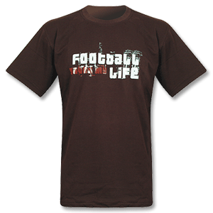 dress forward Football Saved My Life T-Shirt (style 2) - brown