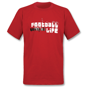 dress forward Football Saved My Life T-Shirt (style 2) - red
