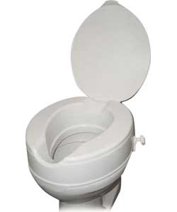 Drive Medical Raised 2 Inch Toilet Seat with Lid