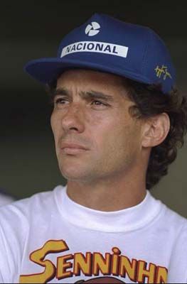 Drivers Ayrton Senna before the 1994 Brazilian Grand Prix Poster - Extra Large (70cm x 100cm)