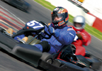 Driving Go Karting at Buckmore Park