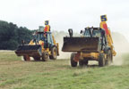 Driving JCB Digger Racing at Diggerland