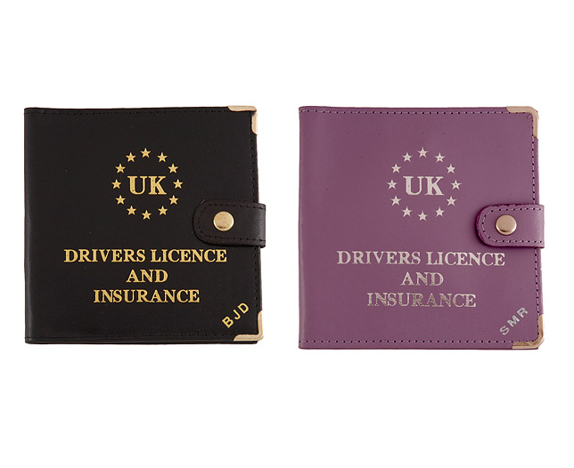 driving Licence Wallet - Personalised - Lilac