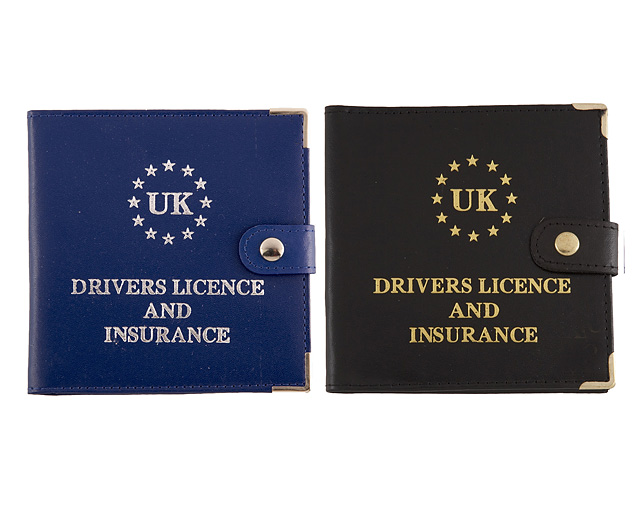 Licence Wallet Black and Blue