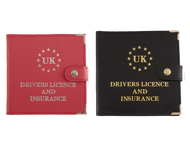 Licence Wallet Black and Pink