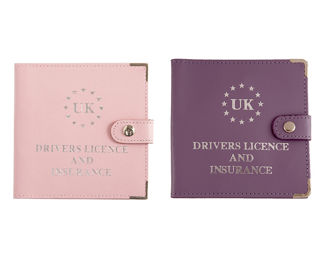 Licence Wallet Lilac and Pale Pink