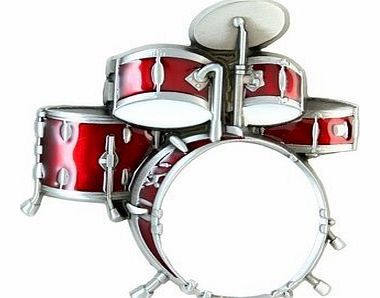 Drm Drum Kit Red Enamel Quality Belt Buckle