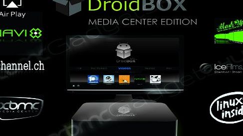 DroidBOX iMX6 Media Center Edition - with Linux XBMC version 12.2! with OTA Updates! Full 1080P Dual Core HTPC Media Player, 8Gb Internal Storage, 1GB Ram, Pure Linux XBMC, HDMI 