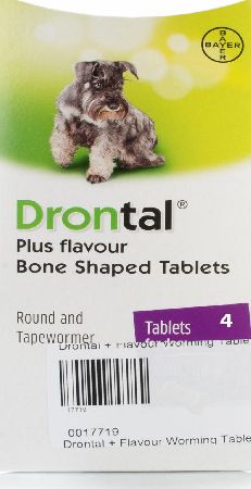Drontal Tasty Worming Tablet for Dogs 4 Pack