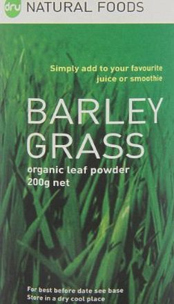 Dru Natural Foods Organic 200g Green Barley Grass Powder 200g