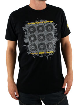 Drunknmunky Black 9 Dot Speakers T-Shirt