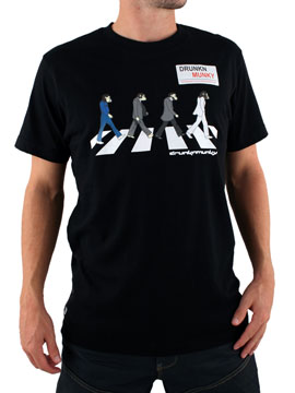 Drunknmunky Black Abbey Road T-Shirt