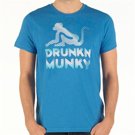 Drunknmunky Mens Logo T-Shirt Dream Blue