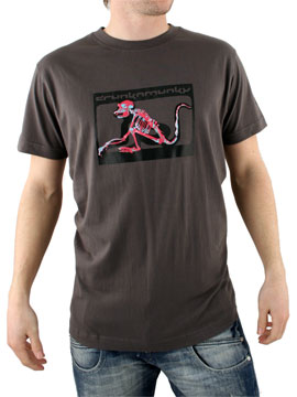 Drunknmunky Mid Grey X-Ray T-Shirt