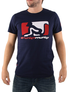 Drunknmunky Navy 2 Colour OG T-Shirt