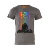 Drunknmunky Rainbow Splat T-Shirt (Grey)-XX-Large