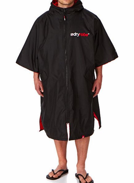 Dryrobe Advance Poncho - Black/ Red