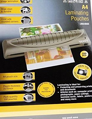 dSEF 100 A4 SIZE LAMINATING POUCHES 150 MICRON GLOSS LAMINATOR MACHINE SLEEVES SHEETS