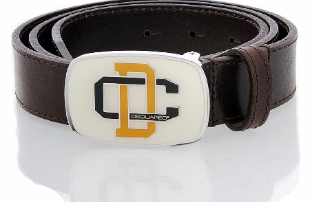 Dsquared 3.5CM Old School Belt Brown