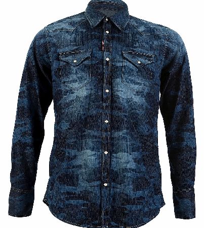 Dsquared Camouflage Denim Shirt