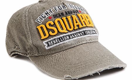 Dsquared Canvas Destroyed Baseball Cap