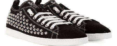 Dsquared Canvas Stud Detail Low Top Sneakers