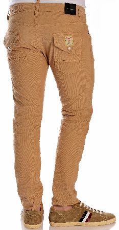 Dsquared Cool Guy Biker Patch Cords Stone