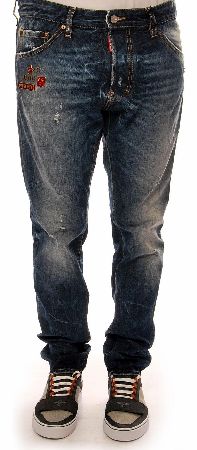 Dsquared Cool Guy Frat Pack Metal Badges Jeans