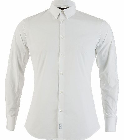Dean Fit Classic White Button Shirt
