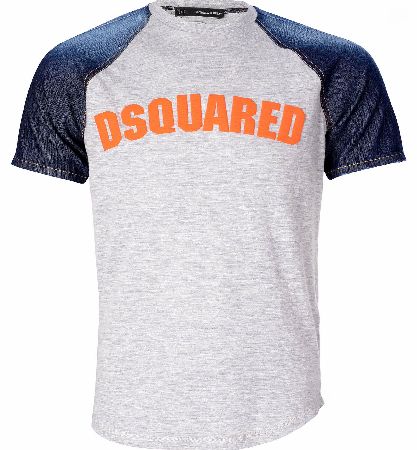 Dsquared Denim Raglon Short Sleeves Top