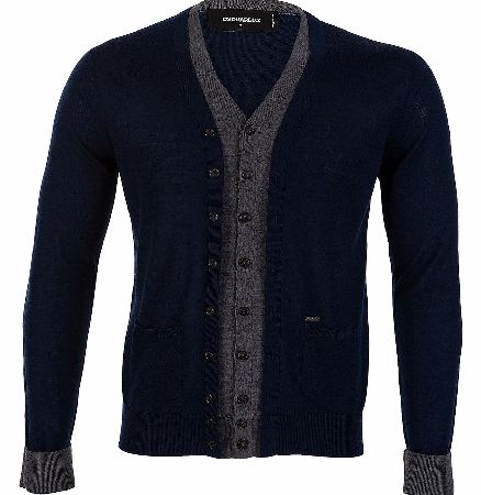 Dsquared Extra Fine Double Layered Wool Cardigan