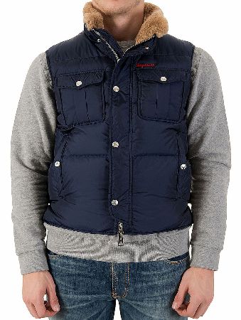 Dsquared Fur Collar Gillet