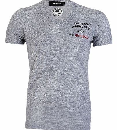 Dsquared Grey Chest Logo T-Shirt