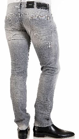Dsquared Grey Wash Stretch Denim Jeans
